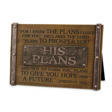 His Plans Resin Plaque