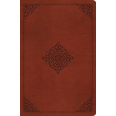 ESV Compact Outreach Bible Premium Edition - TruTone Saddle, Ornament