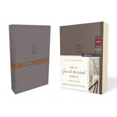 NKJV Journal the Word Bible - Grey Cloth Over Board