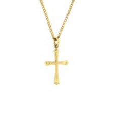 Cross Necklace - Gold 23 mm