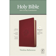 NLT Thinline Reference Bible Filament Enabled - Aurora Cranberry Leatherlike