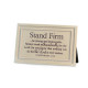 Stand Firm - Plaque Linen Textured Plaque