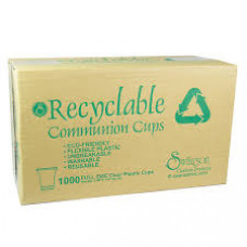 Communion Cups - Box of 1000 Recyclable Clear Plastic cups