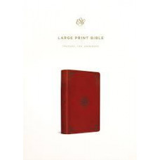 ESV Large Print - Trutone Tan Ornament Design