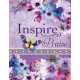 Inspire Praise NLT Bible - The Bible for Coloring & Creative Journaling - Purple floral cover