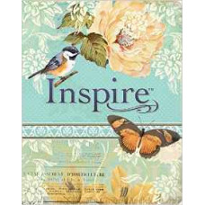 Inspire NLT - the Bible for Creative Journaling - Floral Design with Bird & Butterflies