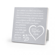 Together in Love - Silver Metal Plaque