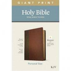 KJV Giant Print Personal Size - Filament enabled - Brown & Mahogany Leatherlike