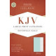 KJV Large Print Ultrathin Reference Bible - Mint Green LeatherTouch