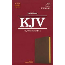 KJV Ultrathin Bible - Brown Leathertouch