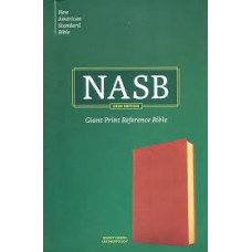 NASB Giant Print Reference Bible - 2020 Edition - Burnt Sienna Leathertouch