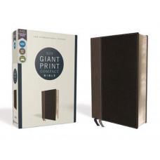 NIV Giant Print Compact Bible - Black LeatherSoft