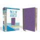 NIV Giant Print Thinline Bible - Gray / Purple