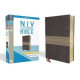 NIV Giant Print Thinline Bible - Chocolate / Tan