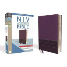 NIV Large Print Thinline Bible - Purple Plum LeatherSoft