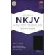 NKJV Large Print Personal Size Reference Bible - Black LeatherTouch