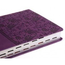 NKJV Ultrathin Reference Bible - Purple LeatherTouch Indexed