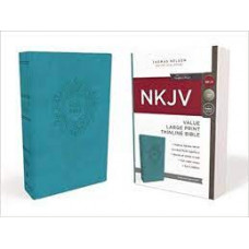 NKJV Large Print Value Thinline - Turquoise Leathersoft