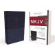 NKJV Value Thinline Bible - Navy Leathersoft