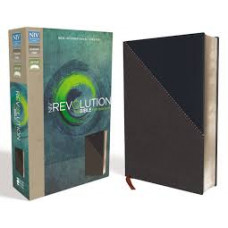 Revolution NIV Bible for Teen Guys - Charcoal / Navy Leathersoft