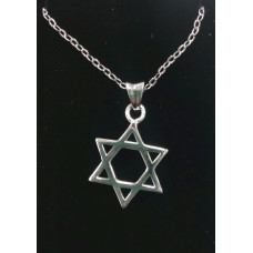 Star of David Necklace in Sterling Silver