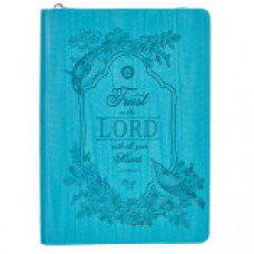 Trust in the Lord  - Turquoise Zippered Journal